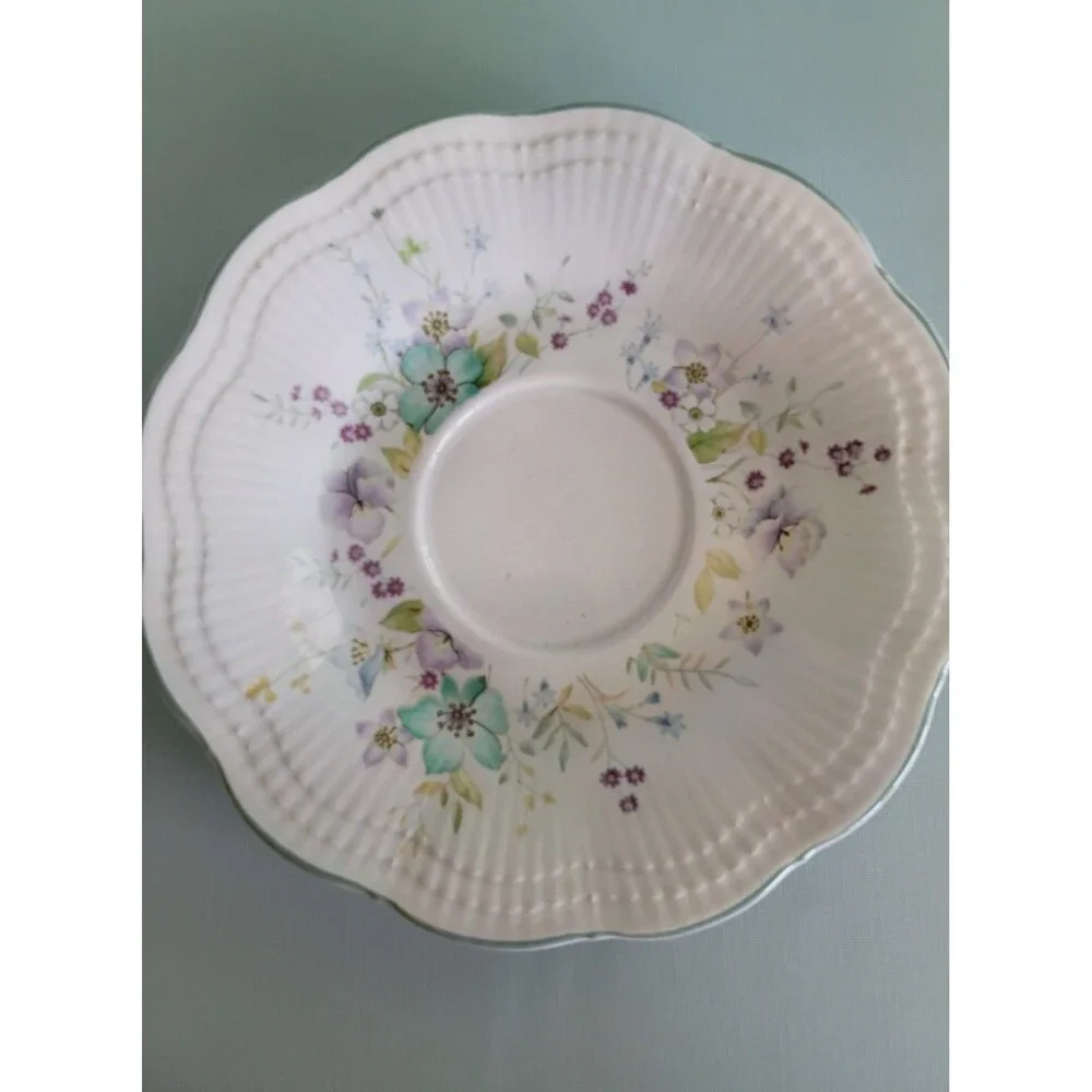 Mikasa Allura Chantal Saucer China DH 902 Discontinued Pattern 1980s